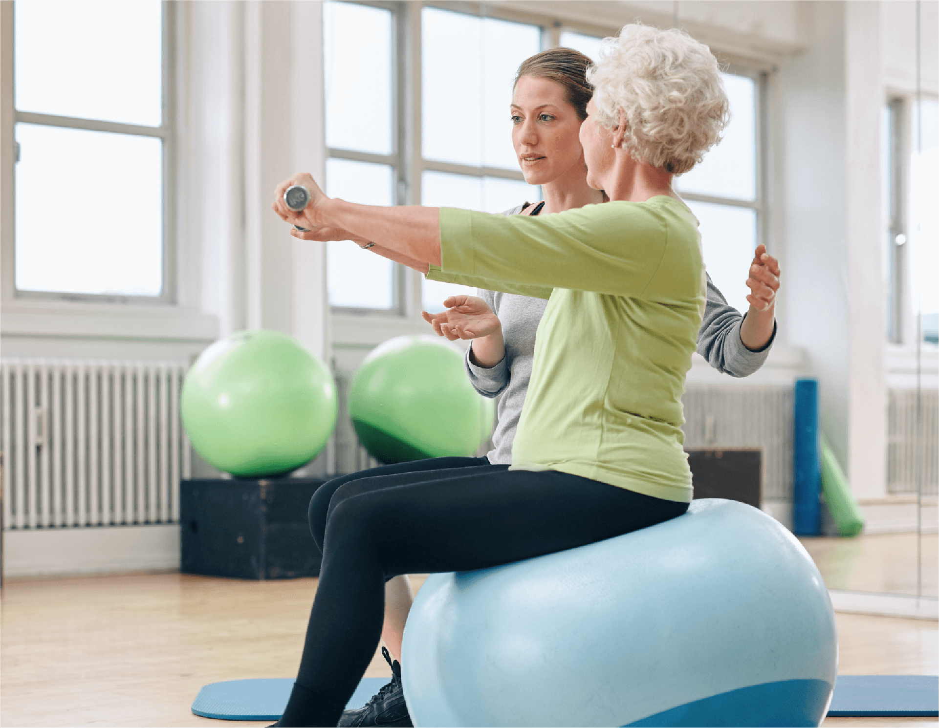 senior woman exercising