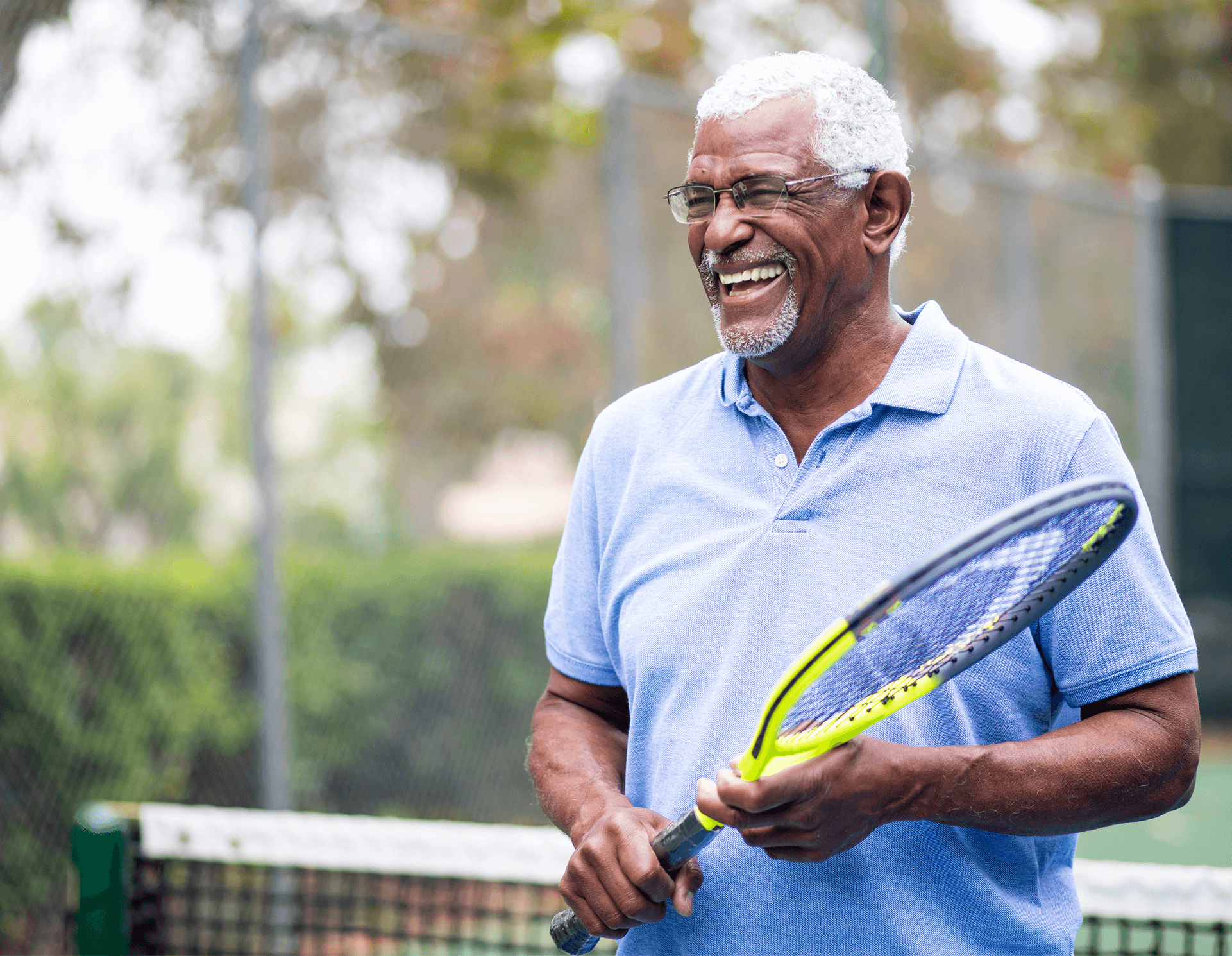 man playing tennis