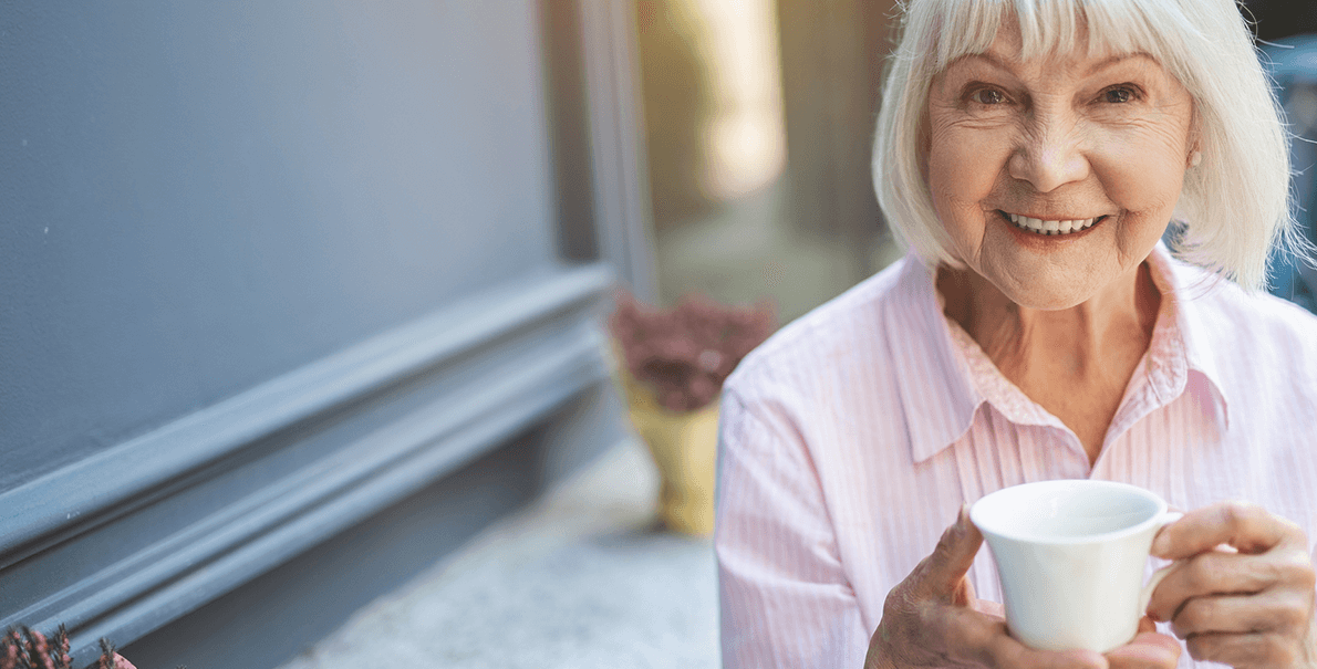 woman drinking tea