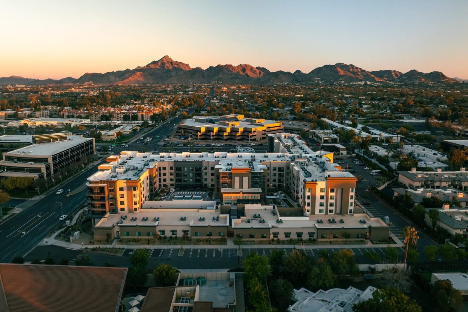 Birds eye view of Clarendale Arcadia campus